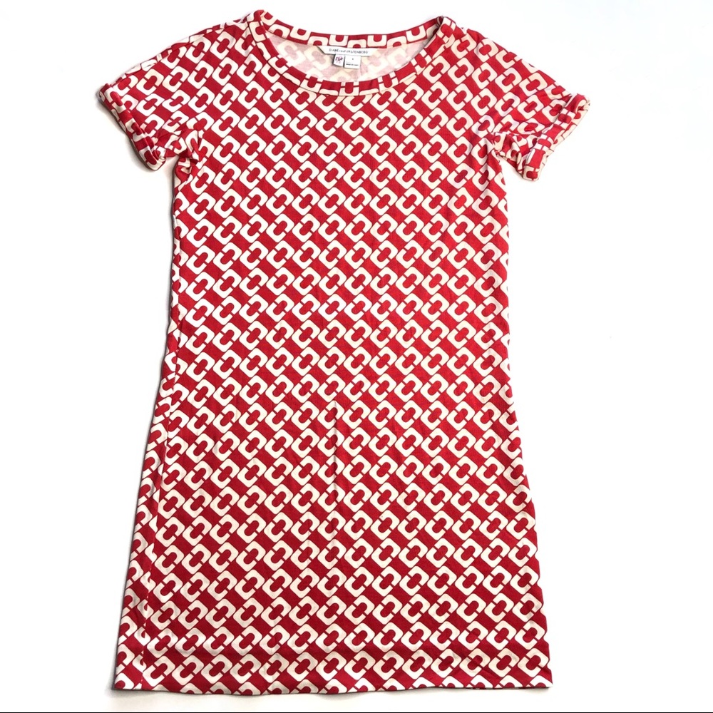 Diane Von Furstenberg Silk Beth Dress Chain Link Print